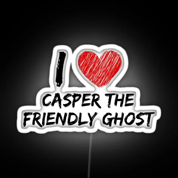 I Love Casper The Friendly Ghost RGB Neon Sign