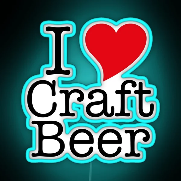 I Love Craft Beer RGB Neon Sign
