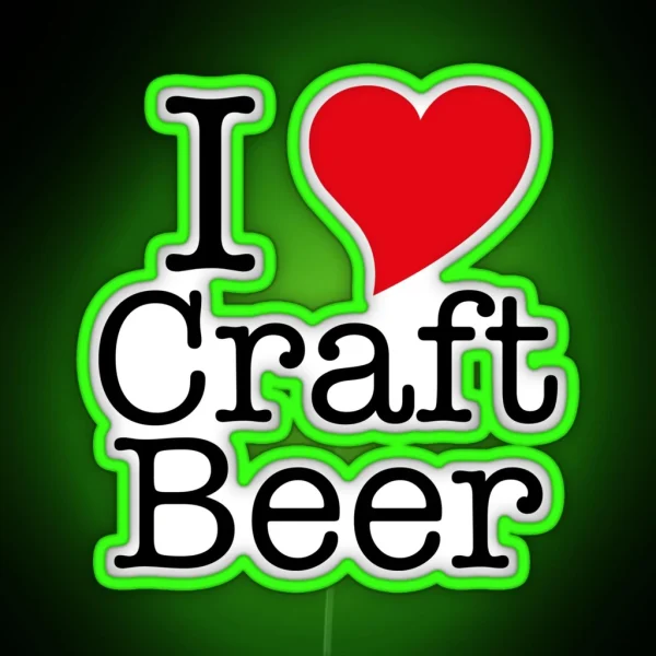 I Love Craft Beer RGB Neon Sign