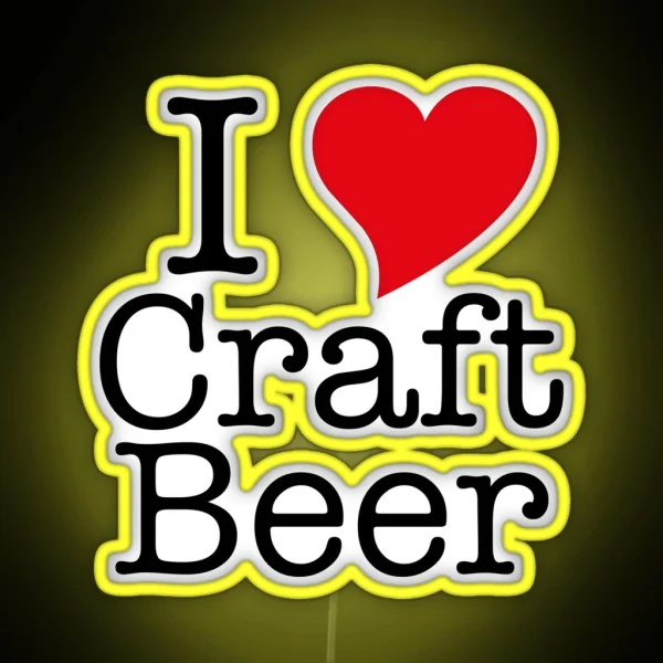 I Love Craft Beer RGB Neon Sign