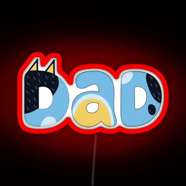 I Love Dad RGB Neon Sign