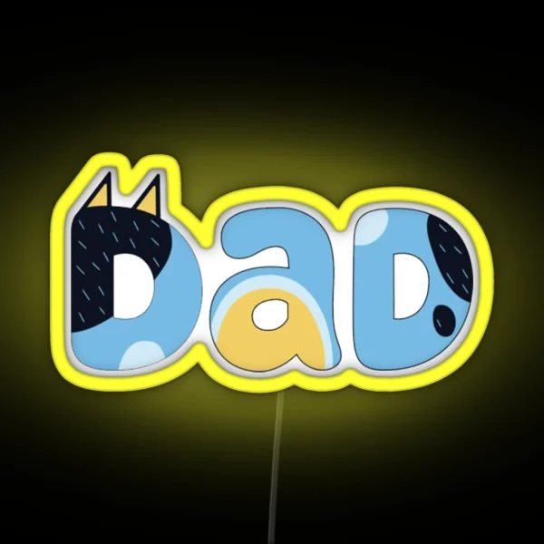 I Love Dad RGB Neon Sign