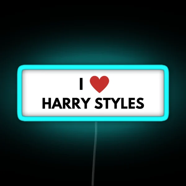 I Love Harry Styles RGB Neon Sign