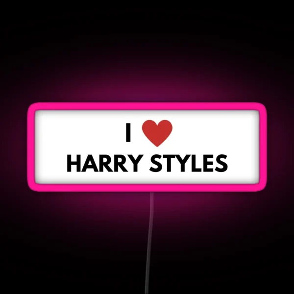 I Love Harry Styles RGB Neon Sign