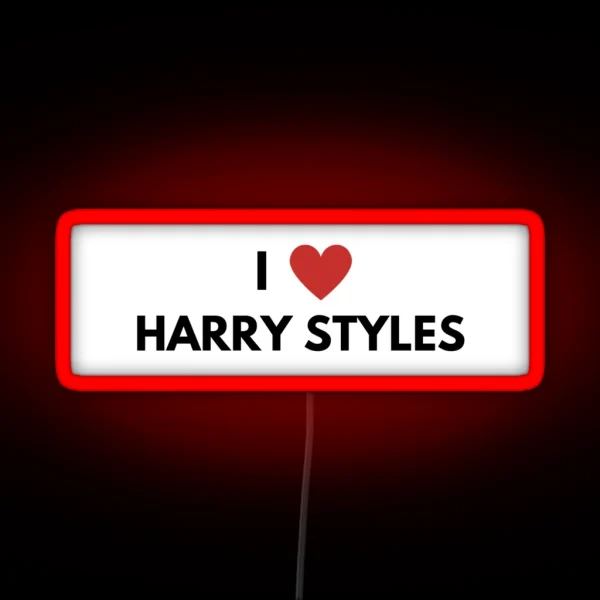 I Love Harry Styles RGB Neon Sign