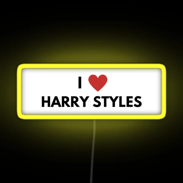 I Love Harry Styles RGB Neon Sign
