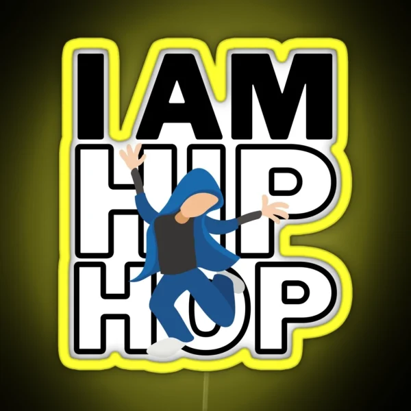 I Love Hip Hop RGB Neon Sign