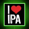 Neon IPA Sign for Beer Lovers and Craft Brewery Enthusiasts Decor