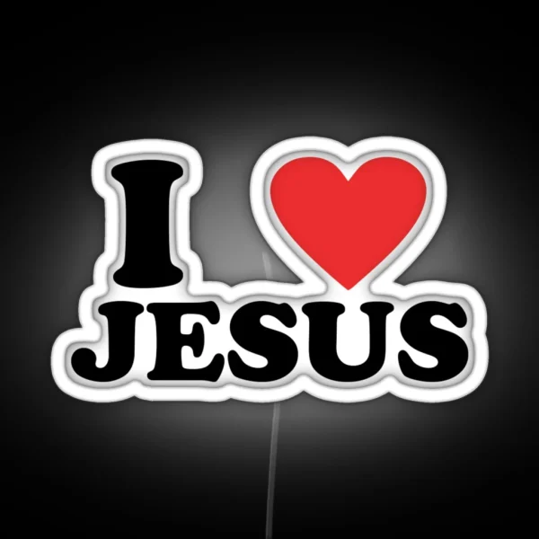 I LOVE JESUS RGB Neon Sign