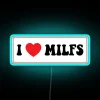 Neon Sign for MILFs Fans and Motorcyclists with Humor Inside