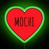 Neon Mochi Heart Sign for Bedroom Decor with Color Changing RGB