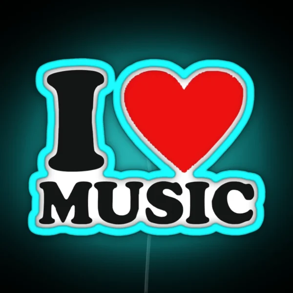 I Love Music RGB Neon Sign