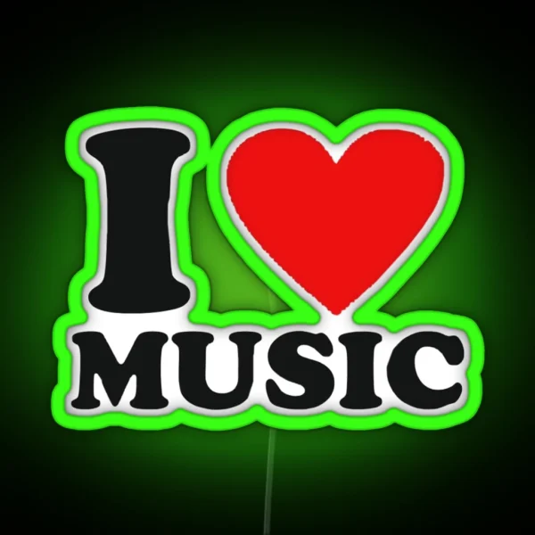 I Love Music RGB Neon Sign
