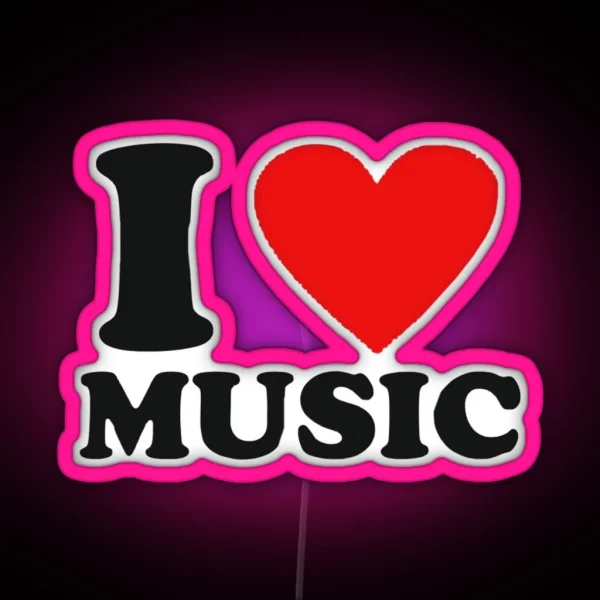 I Love Music RGB Neon Sign
