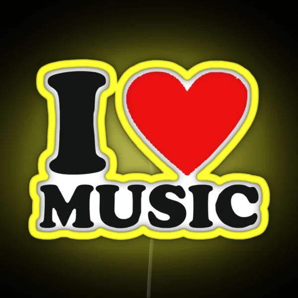 I Love Music RGB Neon Sign