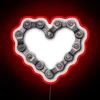 Neon bike enthusiast decorative led with fun colorful love phrase.