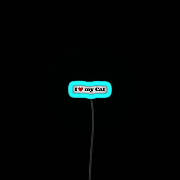 I Love My Cat RGB Neon Sign