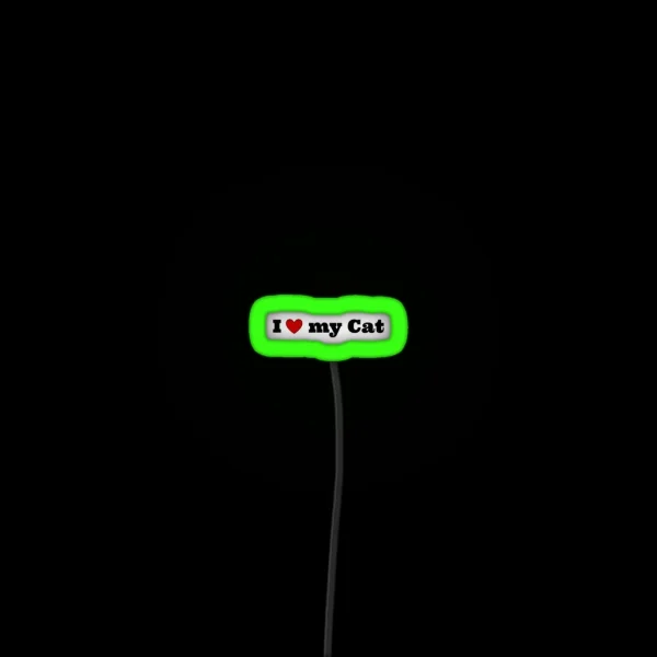 I Love My Cat RGB Neon Sign