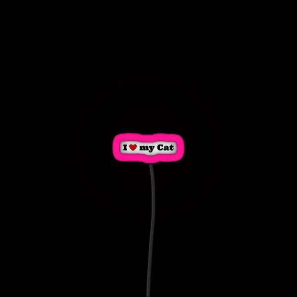 I Love My Cat RGB Neon Sign
