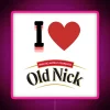 RGB LED display of vibrant 'I Love Old Nick' design