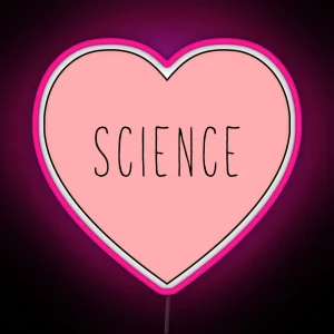 I Love Science Heart RGB Neon Sign