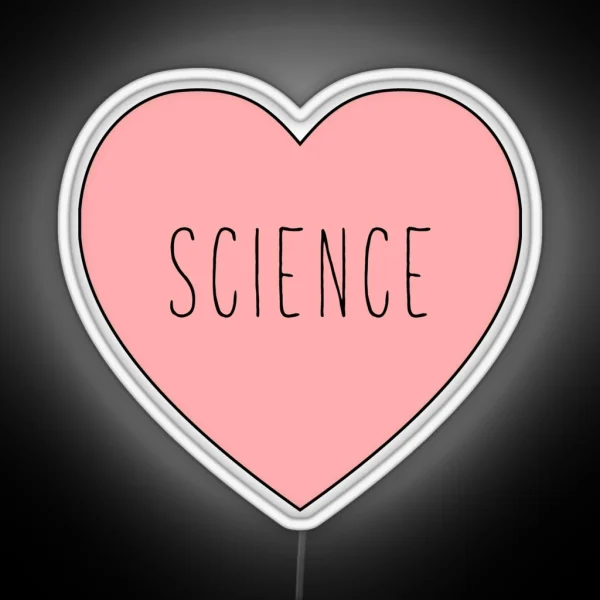 I Love Science Heart RGB Neon Sign