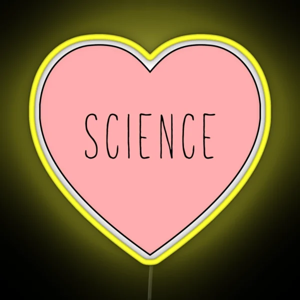 I Love Science Heart RGB Neon Sign