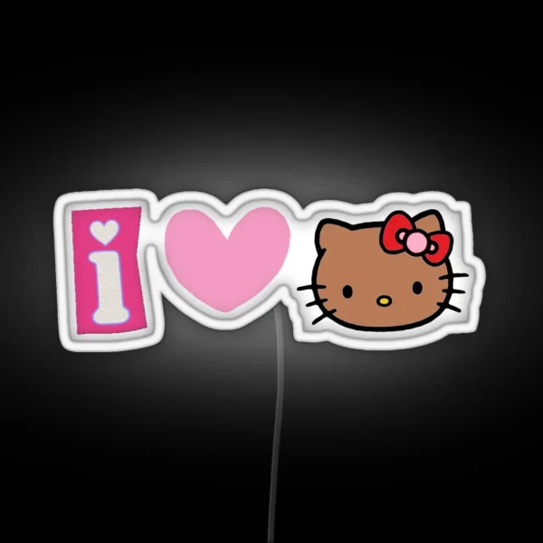 I Love Summer Hello Kitty RGB Neon Sign