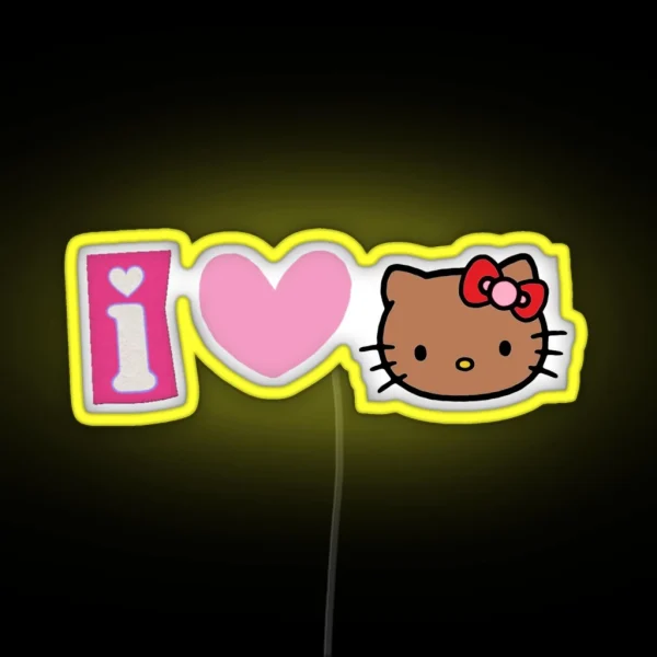 I Love Summer Hello Kitty RGB Neon Sign