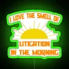 RGB Neon Sign - Morning Motivation with Whimsical Office Humor Twist
