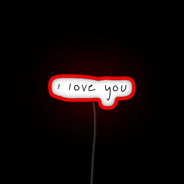 I Love You In Bils Handwriting RGB Neon Sign