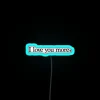 RGB neon love sign with customizable color changing affection message