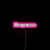 Romantic Message Illuminated with Vibrant Colors and Neon Accents