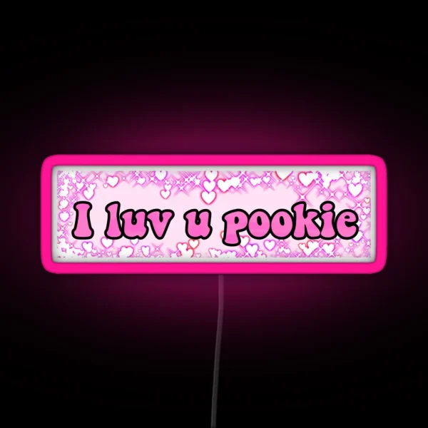 I Luv U Pookie RGB Neon Sign