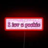 Customizable I Luv U Pookie Color-Changing Heartfelt Neon Wall Sign
