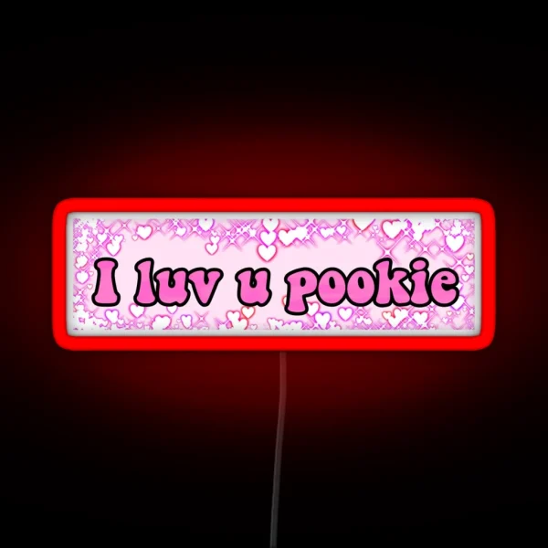I Luv U Pookie RGB Neon Sign