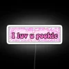 Customizable LED neon sign with colorful love message and whimsy