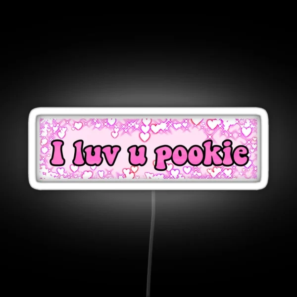 I Luv U Pookie RGB Neon Sign
