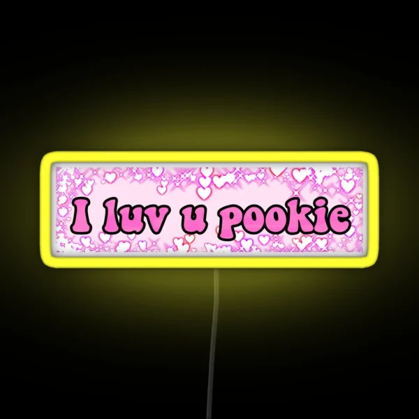 I Luv U Pookie RGB Neon Sign