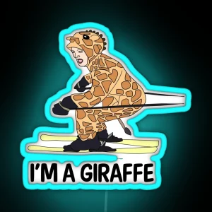 I M A GIRAFFE RGB Neon Sign