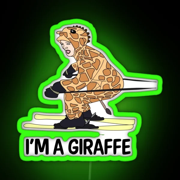 I M A GIRAFFE RGB Neon Sign