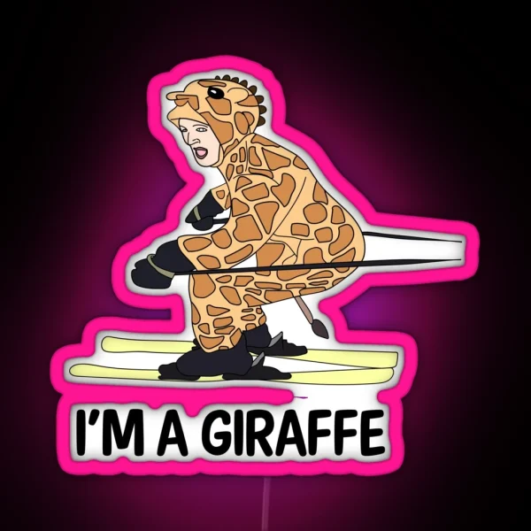 I M A GIRAFFE RGB Neon Sign