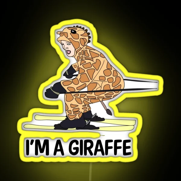 I M A GIRAFFE RGB Neon Sign