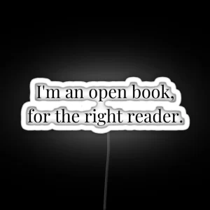 I M An Open Book RGB Neon Sign
