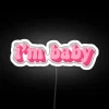 Personalized RGB Led Light Sign with Customizable Baby Name Message Display