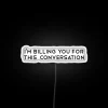 Lawyer joke neon sign for humor in legal professional decor