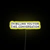 LED Lawyer Gift Sign with Humor and Bright RGB Lighting