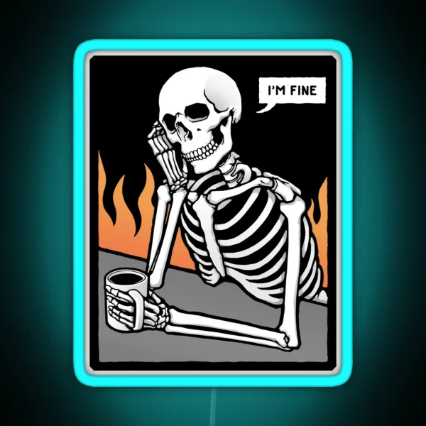 I M Fine RGB Neon Sign