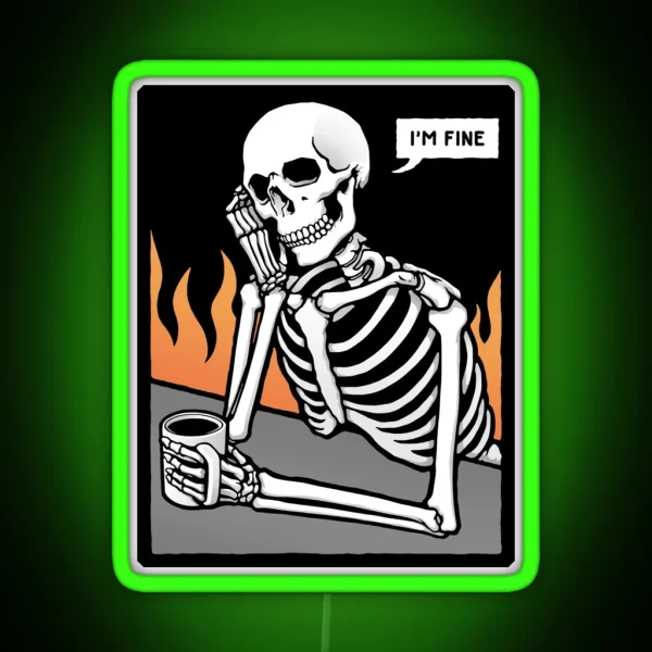 I M Fine RGB Neon Sign