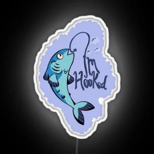 I M Hooked Fish RGB Neon Sign